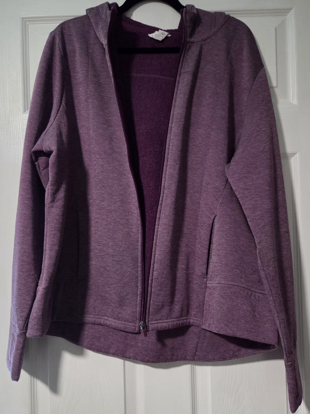 Danskin Deep Plum Hooded Zip Jacket